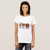 Vrede, Liefde en Halloween T-shirt (Voorkant volledig)