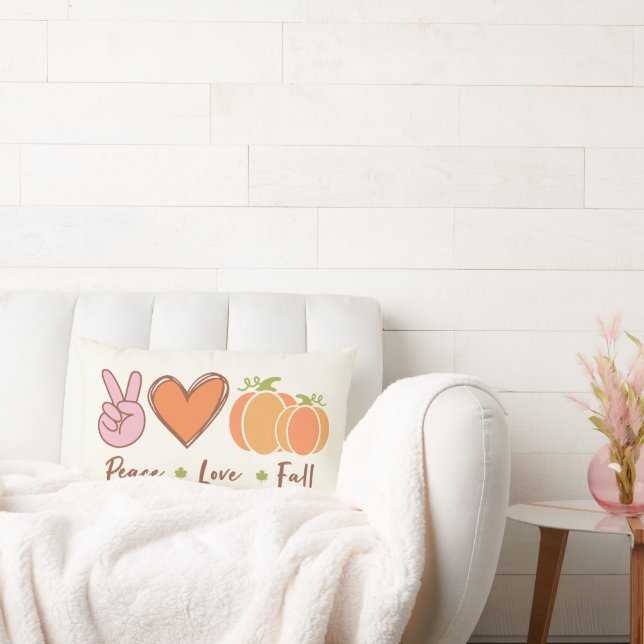 Vrede, liefde en Herfst Sierkussennen Kussen (Bank)
