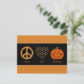 Vrede, Liefde en het Briefkaart van Halloween (Staand voorkant)