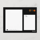 Vrede, Liefde en het Briefkaart van Halloween (Achterkant)