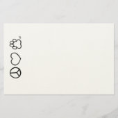 Vrede, liefde en honden briefpapier (Voorkant)