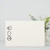 Vrede, liefde en honden briefpapier (Staand voorkant)