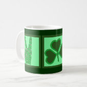Vrede, liefde en Iers bier Koffiemok (Voorkant links)