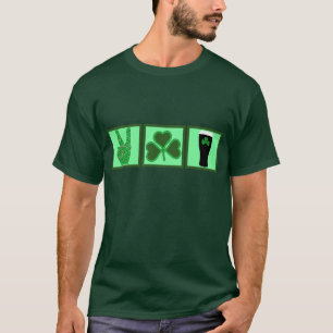 Vrede, liefde en Iers bier T-shirt