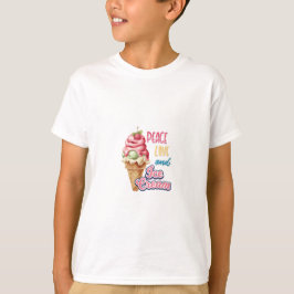 Vrede liefde en ijs t-shirt