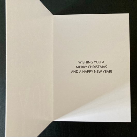 Vrede, liefde en Joy Typografie Foto van Kerstmis Feestdagen Kaart