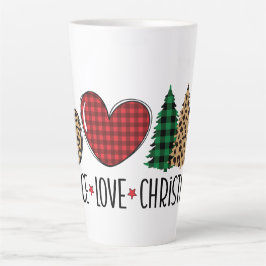 Vrede, Liefde en Kerstmis Latte Mok