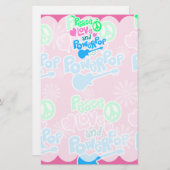 Vrede, liefde en kracht briefpapier (Voorkant / Achterkant)