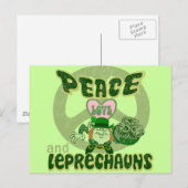 Vrede, Liefde en Leprechauns Briefkaart (Voorkant / Achterkant)