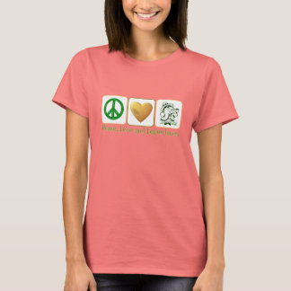 Vrede, liefde en Leprechauns T-shirt
