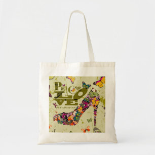 Vrede, liefde en Mode. xo PJ. Tote Bag