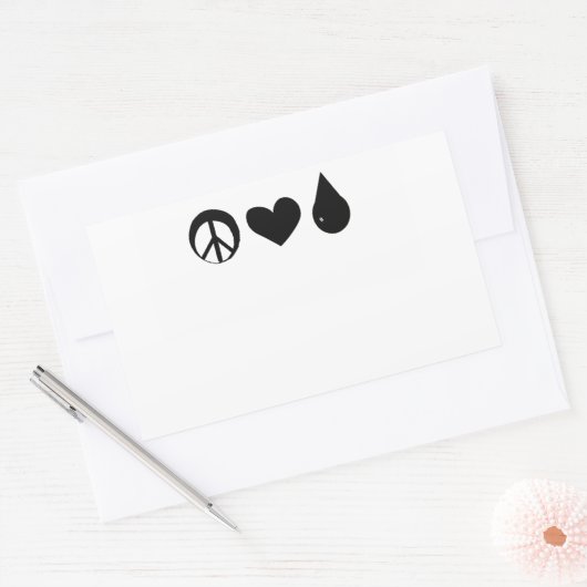 Vrede Liefde en moedermelk Sticker (Envelop)