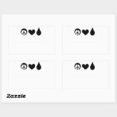 Vrede Liefde en moedermelk Sticker (Vel)