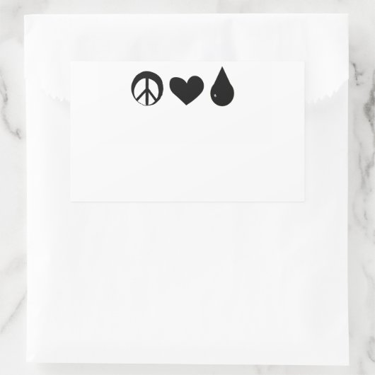 Vrede Liefde en moedermelk Sticker (Tas)