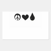 Vrede Liefde en moedermelk Sticker (Voorkant)