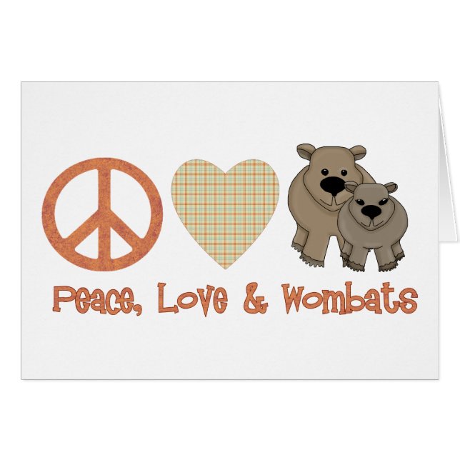 Vrede, liefde en moeras; Wombats (Voorkant Horizontaal)