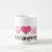 vrede, liefde en naam myoho renge Coffee Mok (Center)