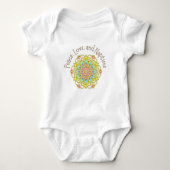 Vrede, Liefde en Naptime Mandala Classic Peuter Romper (Voorkant)