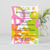 Vrede, liefde en Partij Kaart (Staand voorkant)