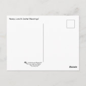 Vrede, liefde en Pasen. Briefkaart (Achterkant)