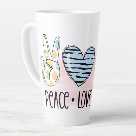 Vrede, Liefde en Pasen Latte Mok (Linkerhoek)