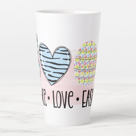 Vrede, Liefde en Pasen Latte Mok (Voorkant)
