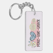 Vrede, Liefde en Pasen Sleutelhanger (Voorkant Links)