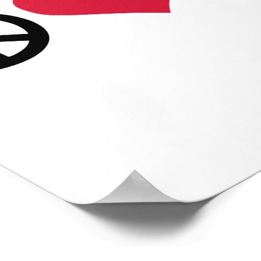 Vrede, liefde en pi poster (Hoek)