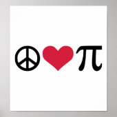 Vrede, liefde en pi poster (Voorkant)