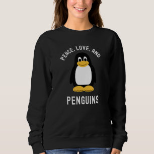 Vrede Liefde En Pinguïns Schattig Dier Vogel Trui