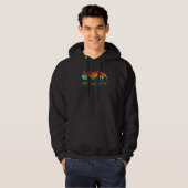 vrede liefde en Pitties Pitbull Hoodie (Voorkant volledig)