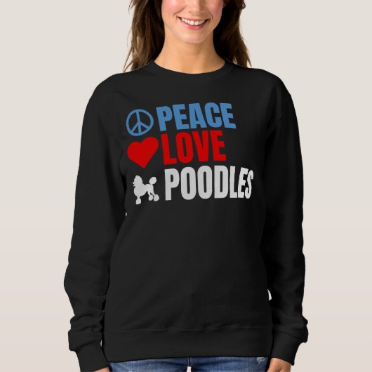 Vrede liefde en Poedels Trui (Voorkant)