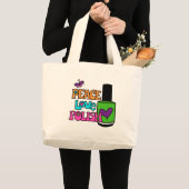 Vrede, liefde en Pools Grote Tote Bag (Voorkant (product))