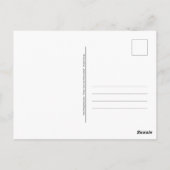 Vrede, liefde en postcrossing! Groovy Briefkaart (Achterkant)