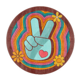 Vrede, Liefde en Regenboog Vibes Snijplank