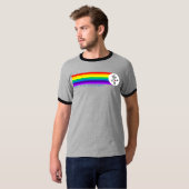 Vrede, liefde en robots t-shirt (Voorkant volledig)