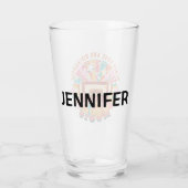 Vrede liefde en rock & roll glas (Achterkant)