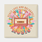 Vrede liefde en rock & roll magneet (Voorkant)