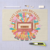 Vrede liefde en rock & roll tissuepapier (Craft)