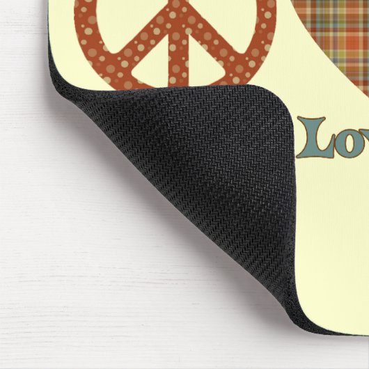 Vrede, liefde en sleuven muismat (Hoek)