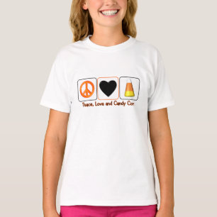 Vrede, liefde en snoepgoed t-shirt
