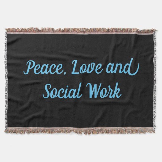 Vrede, liefde en sociaal werk deken (Voorkant)