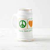 Vrede, liefde en St. Patrick's Day Bierpul (Voorkant links)