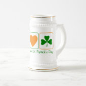 Vrede, liefde en St. Patrick's Day Bierpul (Voorkant rechts)