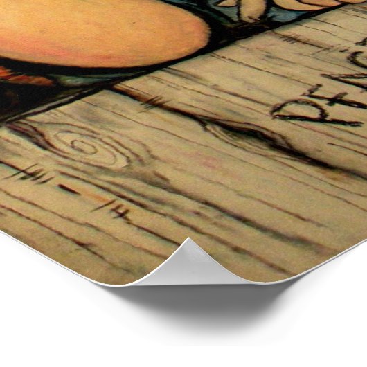 Vrede, liefde en ventilatorkracht poster (Hoek)