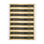 Vrede Liefde en Vreugde Faux Gouden Krans - Zwart (Vel)