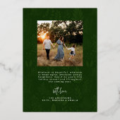 Vrede, Liefde en Vreugde Foto Kerstmis Kaart (Achterkant)