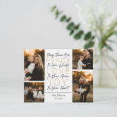 Vrede Liefde en Vreugde In Je Hart Feestdagenkaart (Staand voorkant)