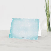 Vrede, liefde en vreugde krans Kerstmis Folie Feestdagenkaart (Achterkant)