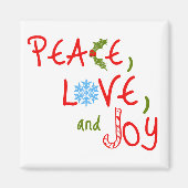 Vrede, liefde en vreugde magneet (Voorkant)